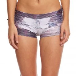 Onzie Side String Yoga Shorts Abstract CLOTHING