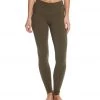 Hard Tail High Waisted Cotton Ankle Yoga Leggings Olive