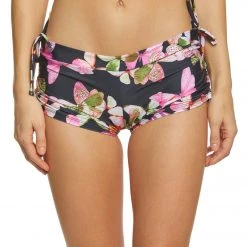 Onzie Side String Yoga Shorts Butterflies CLOTHING