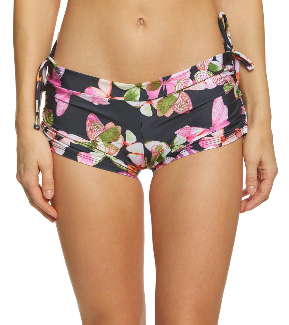 Onzie Side String Yoga Shorts Butterflies CLOTHING 3 Onzie Side String Yoga Shorts Butterflies CLOTHING