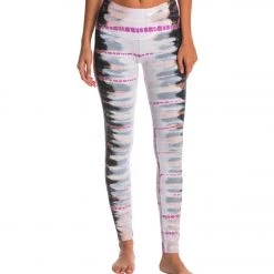 Hard Tail High Waisted Cotton Ankle Yoga Leggings Dark Navy/Tan Skeleton CLOTHING