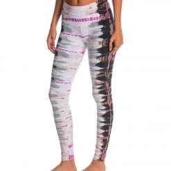 Hard Tail High Waisted Cotton Ankle Yoga Leggings Dark Navy/Tan Skeleton CLOTHING