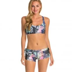 CLOTHING Onzie Side String Yoga Shorts Jungle Fever
