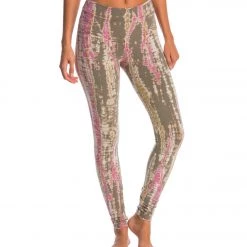 CLOTHING Hard Tail High Waisted Cotton Ankle Yoga Leggings Olive/Berry Lizard