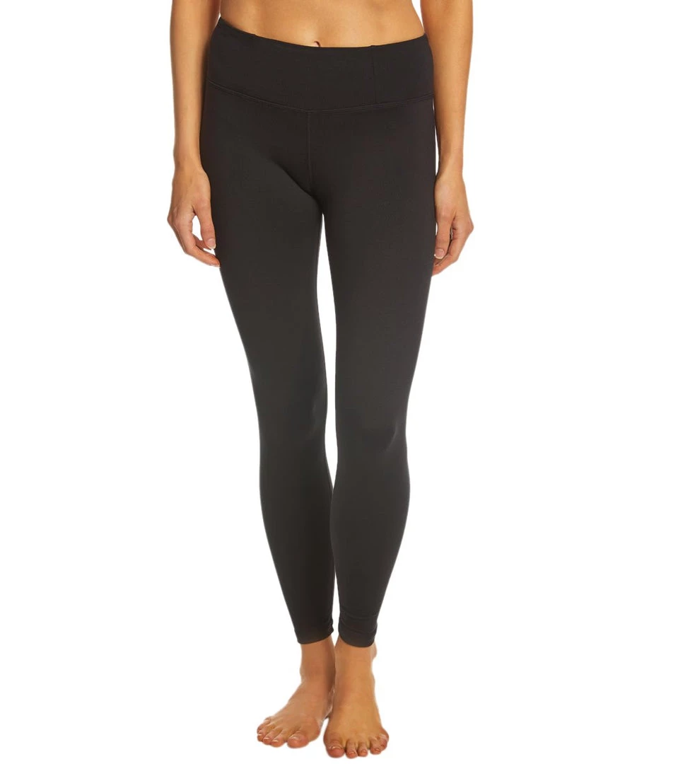 Manduka Essential Long Yoga Leggings Black Jersey CLOTHING 3 Manduka Essential Long Yoga Leggings Black Jersey CLOTHING