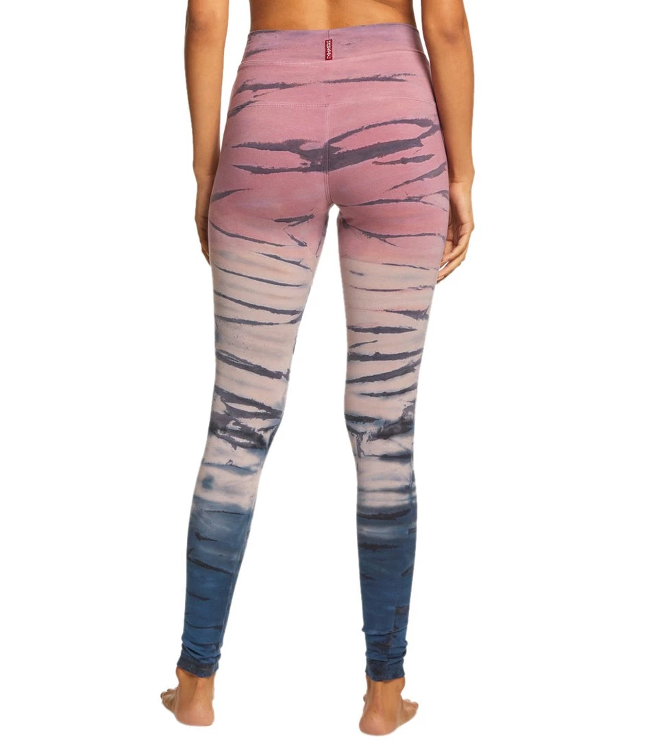 Hard Tail High Waisted Cotton Ankle Yoga Leggings Rose/Mauve Rainbow Horizon CLOTHING 5 Hard Tail High Waisted Cotton Ankle Yoga Leggings Rose/Mauve Rainbow Horizon CLOTHING