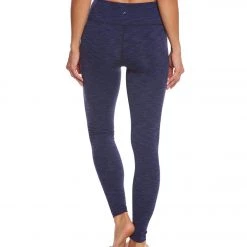 Manduka Essential Long Yoga Leggings Blue Melange CLOTHING 11 Manduka Essential Long Yoga Leggings Blue Melange CLOTHING