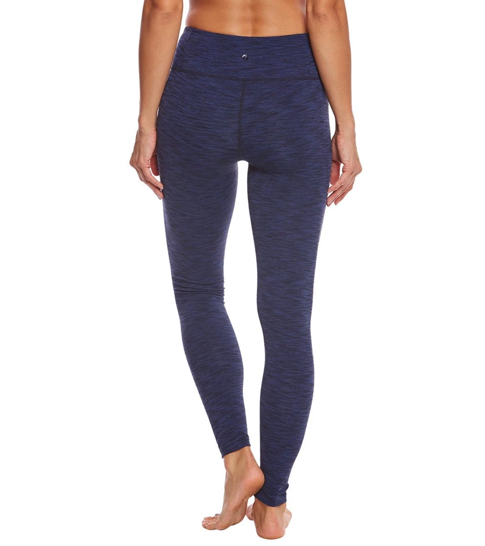 Manduka Essential Long Yoga Leggings Blue Melange CLOTHING 5 Manduka Essential Long Yoga Leggings Blue Melange CLOTHING