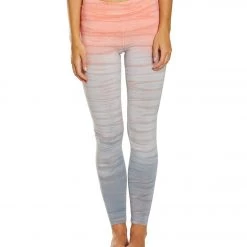 Hard Tail High Waisted Cotton Ankle Yoga Leggings Wildflower Rainbow Horizon CLOTHING