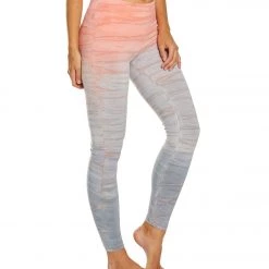 Hard Tail High Waisted Cotton Ankle Yoga Leggings Wildflower Rainbow Horizon CLOTHING