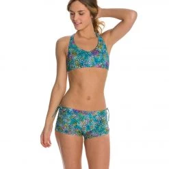 CLOTHING Onzie Side String Yoga Shorts Leo