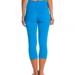 Beyond Yoga High Waisted Yoga Capris Aquatic Blue CLOTHING