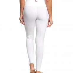 Hard Tail High Waisted Cotton Ankle Yoga Leggings White CLOTHING