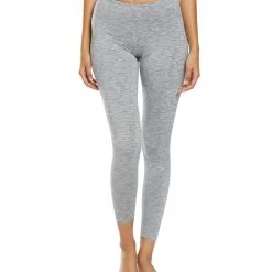 CLOTHING Manduka Essential Long Yoga Leggings Feather Grey Melange