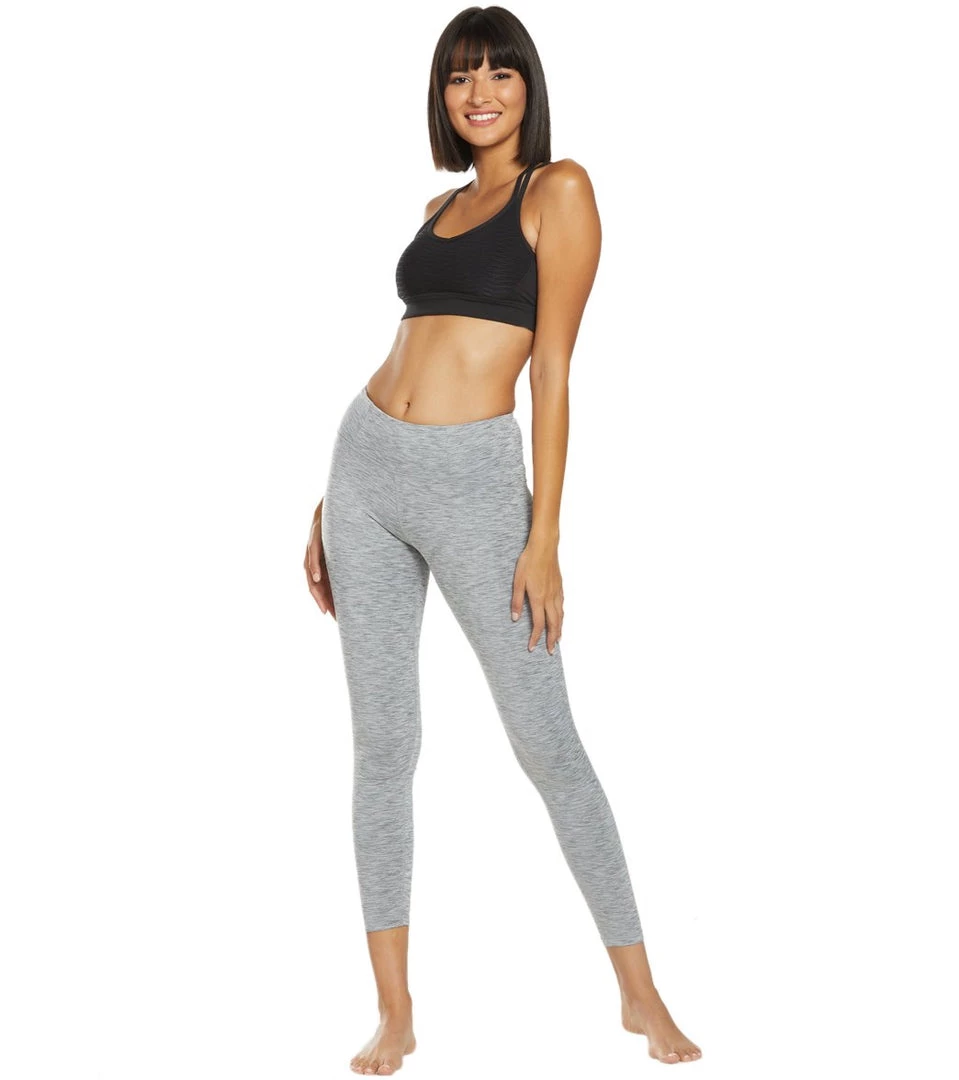 CLOTHING Manduka Essential Long Yoga Leggings Feather Grey Melange 6 CLOTHING Manduka Essential Long Yoga Leggings Feather Grey Melange