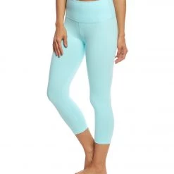 Beyond Yoga High Waisted Yoga Capris Tahiti Teal