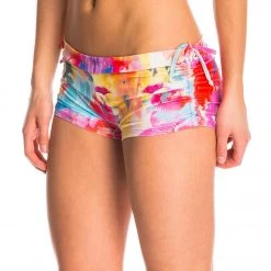 CLOTHING Onzie Side String Yoga Shorts Hawaiian Tropic