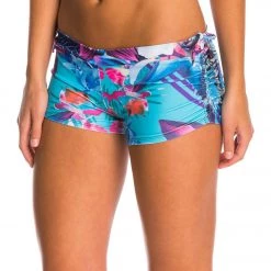 Onzie Side String Yoga Shorts Juicy Leaf