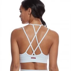 CLOTHING Hard Tail Double Cross Yoga Bra Mist