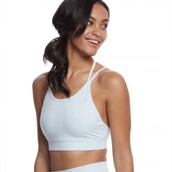 CLOTHING Hard Tail Double Cross Yoga Bra Mist