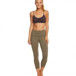 CLOTHING Beyond Yoga High Waisted Yoga Capris Aviator Green