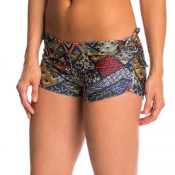 Onzie Side String Yoga Shorts Navy Queen CLOTHING