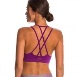 Hard Tail Double Cross Yoga Bra Orchid