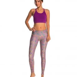 Hard Tail Double Cross Yoga Bra Orchid
