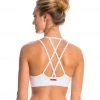 Hard Tail Double Cross Yoga Bra White CLOTHING
