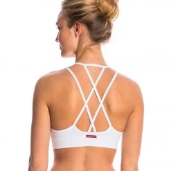 Hard Tail Double Cross Yoga Bra White CLOTHING