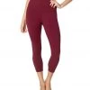 Beyond Yoga High Waisted Yoga Capris Team Burgundy