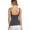 Hard Tail Scoop Back Yoga Tank Top With Bra Dark Knight CLOTHING