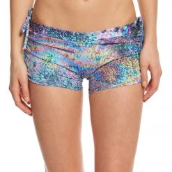 Onzie Side String Yoga Shorts Urban Rain CLOTHING