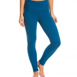 CLOTHING Beyond Yoga Take Me Higher Long Yoga Leggings Mosaic Blue