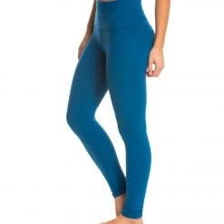 CLOTHING Beyond Yoga Take Me Higher Long Yoga Leggings Mosaic Blue