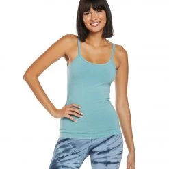 CLOTHING Hard Tail Scoop Back Yoga Tank Top With Bra Agave 10 CLOTHING Hard Tail Scoop Back Yoga Tank Top With Bra Agave