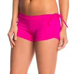 Onzie Side String Yoga Shorts Fuchsia