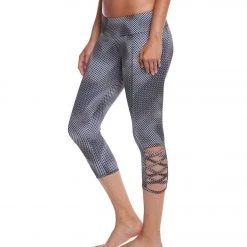 Onzie Weave Yoga Capris Fence CLOTHING