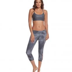 Onzie Weave Yoga Capris Fence CLOTHING