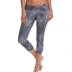 Onzie Weave Yoga Capris Fence CLOTHING