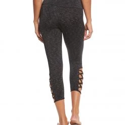 Onzie Weave Yoga Capris Heather Gray