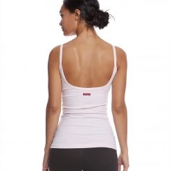 Hard Tail Scoop Back Yoga Tank Top With Bra Blush