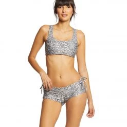 Onzie Side String Yoga Shorts Sandy Cat CLOTHING