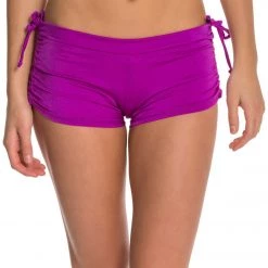 Onzie Side String Yoga Shorts Magenta