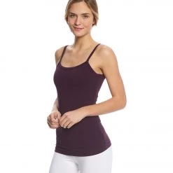 CLOTHING Hard Tail Scoop Back Yoga Tank Top With Bra Concord