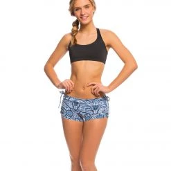 CLOTHING Onzie Side String Yoga Shorts Iris