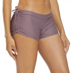 Onzie Side String Yoga Shorts Purple Haze CLOTHING