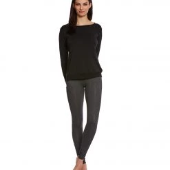 Beyond Yoga Take Me Higher Long Yoga Leggings Heather Gray CLOTHING