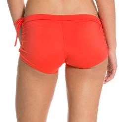 Onzie Side String Yoga Shorts Red