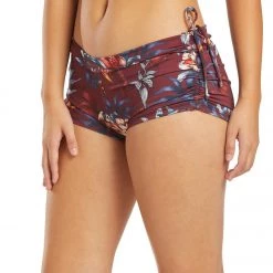 Onzie Side String Yoga Shorts Majestic Floral CLOTHING